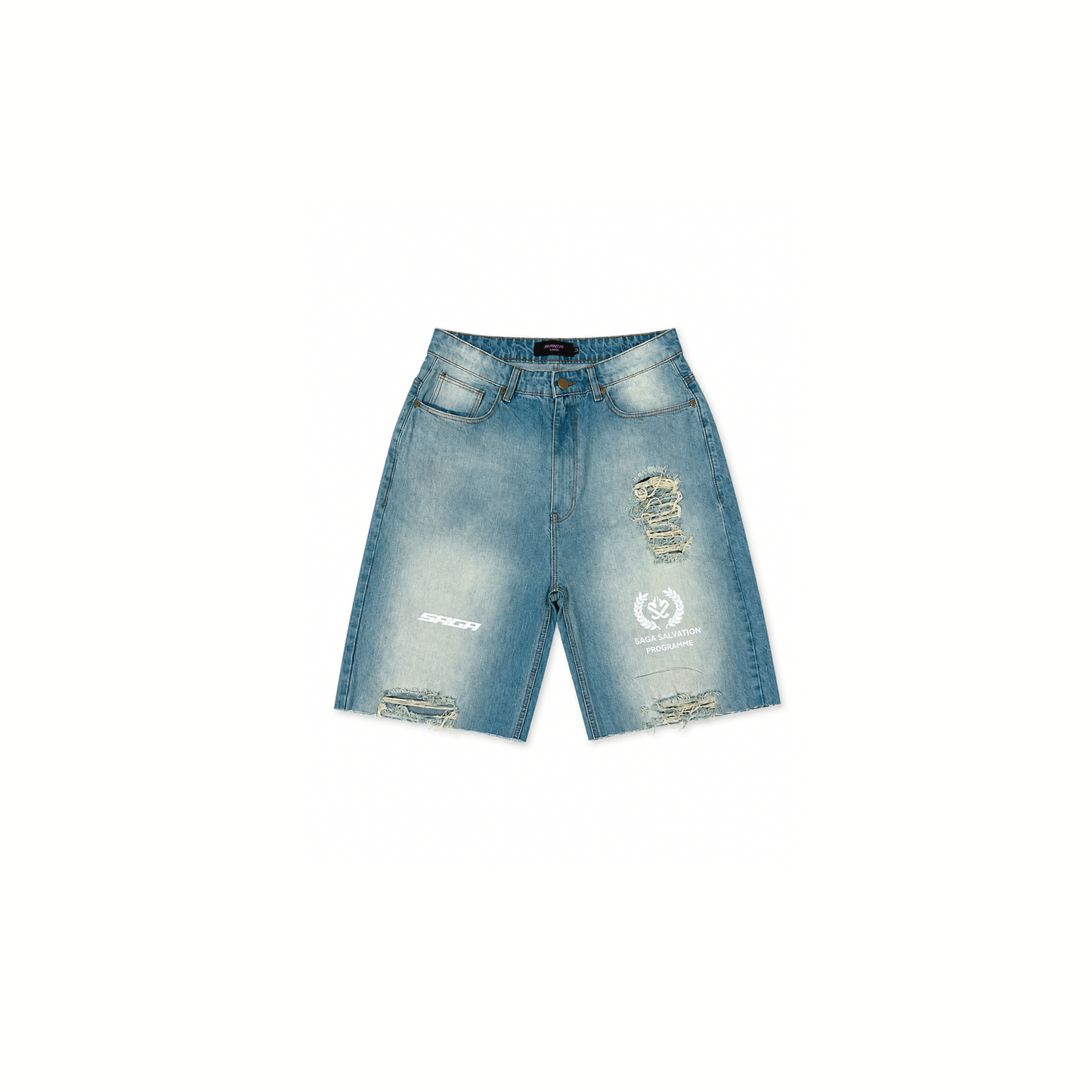 SAGA WASHED DENIM SHORT