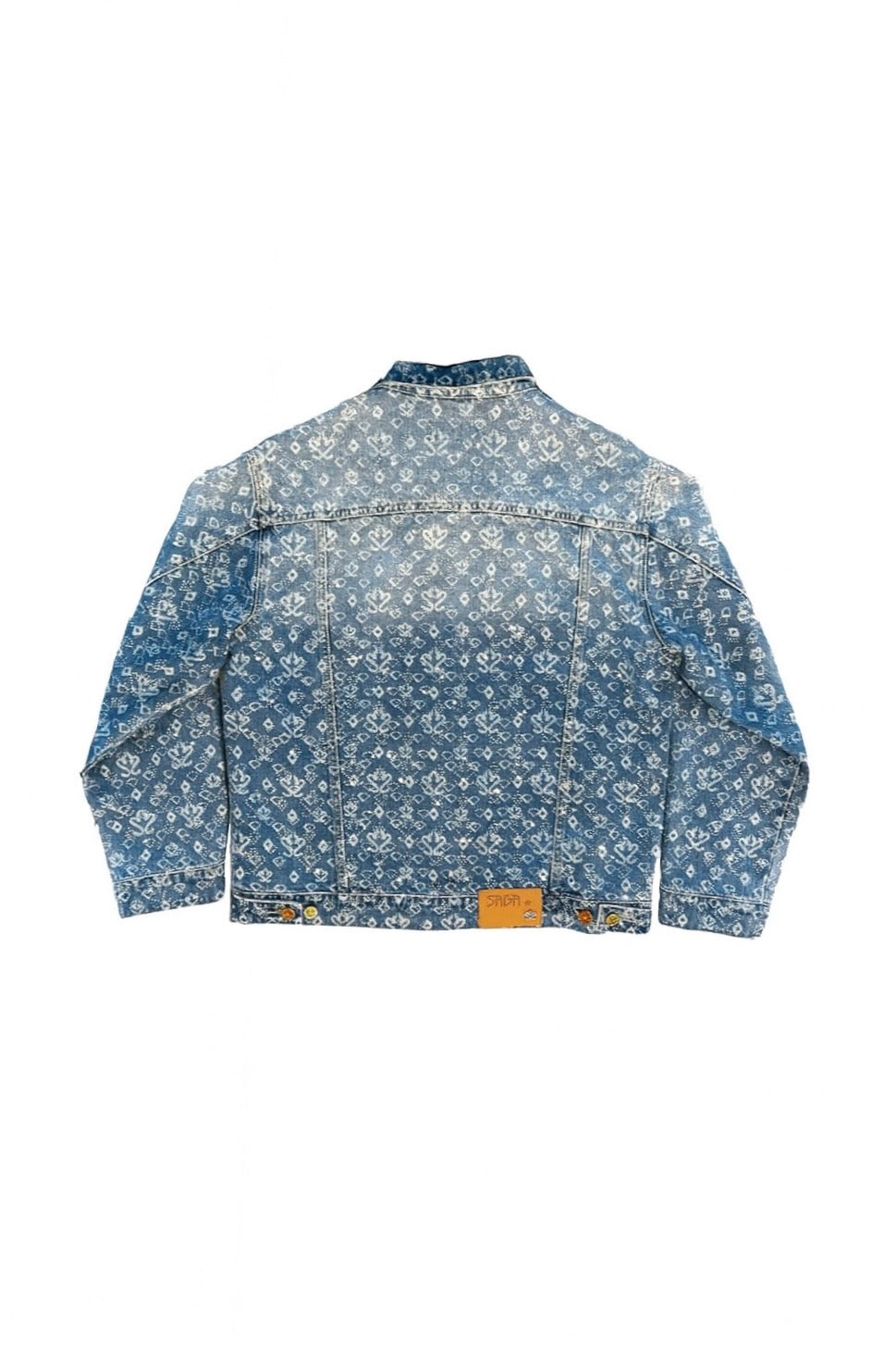 SAGA CRYSTAL MONOGRAM DENIM JACKET
